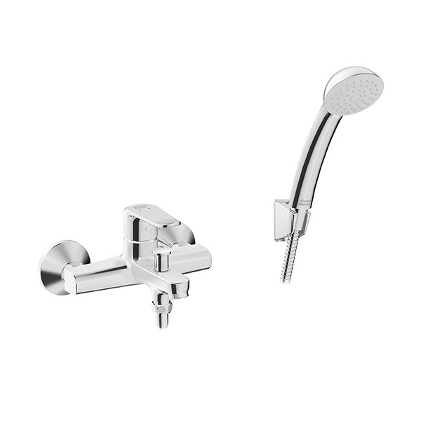 Neo Modern™ Exposed Bath & Shower Mixer With Shower Kit