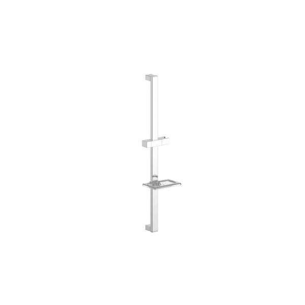 Square Slide Bar with Soap Dish (Brass)