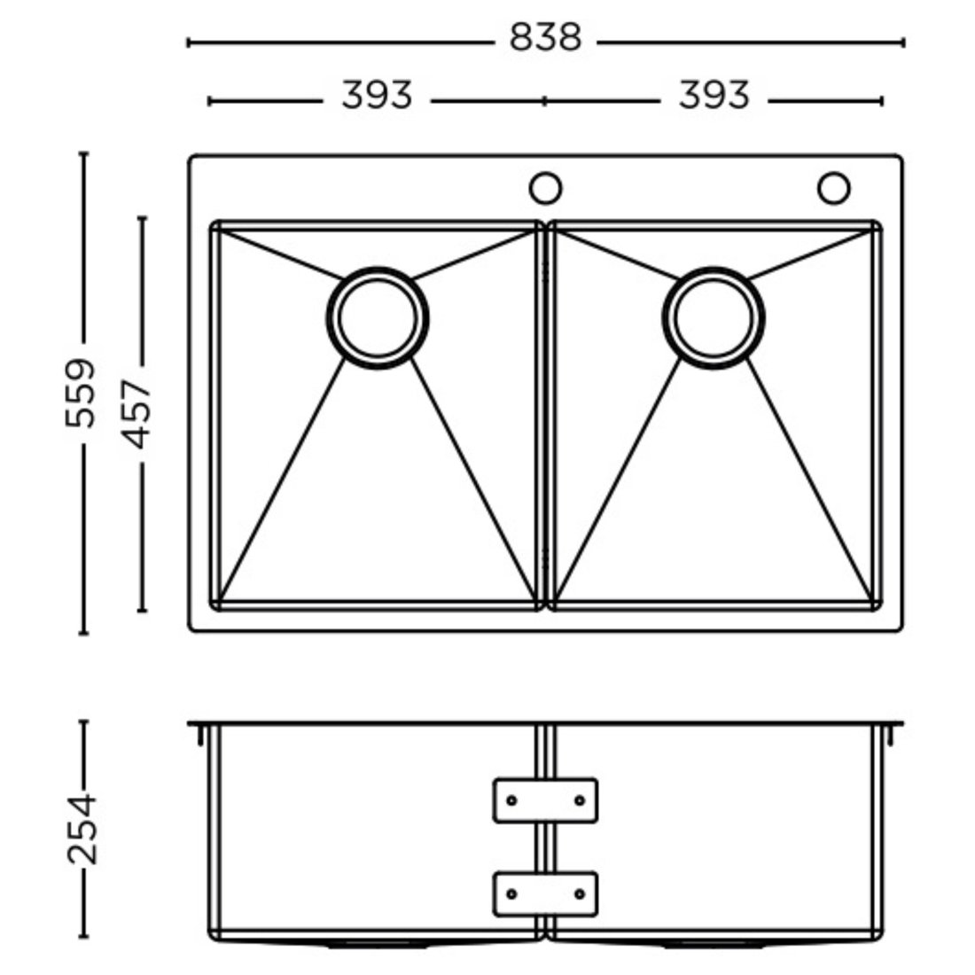 American Design ADB3322 dimensions