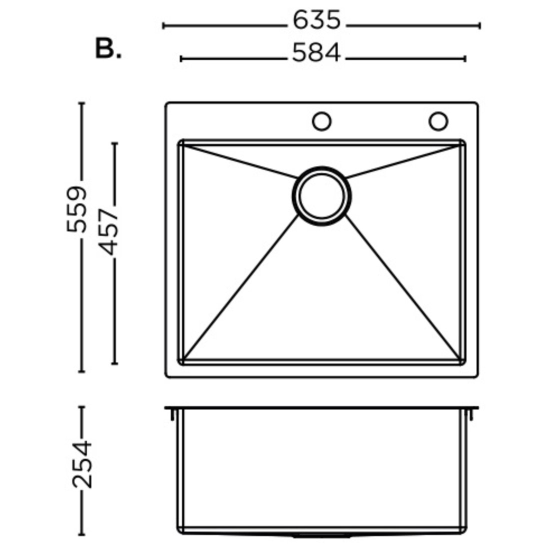 American Design ASB2522 dimensions
