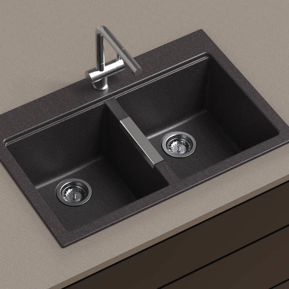 Carysil CG2B 3322 Double Bowl Kitchen Sink