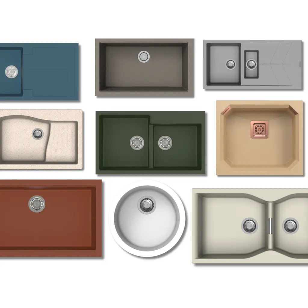 Carysil Crystal 2118 Single Bowl Kitchen Sink dimensions