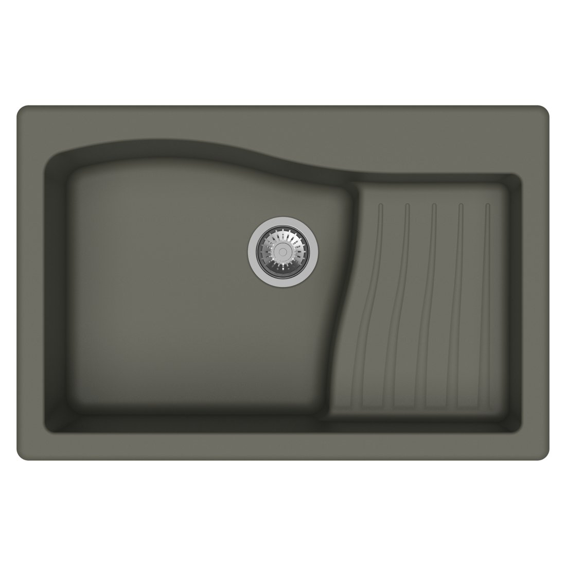 Carysil D100 Swan Single Bowl with Drainer Kitchen Sink