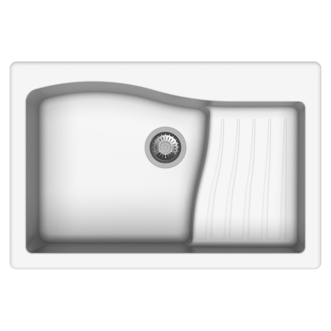 Carysil D100 Swan Single Bowl with Drainer Kitchen Sink