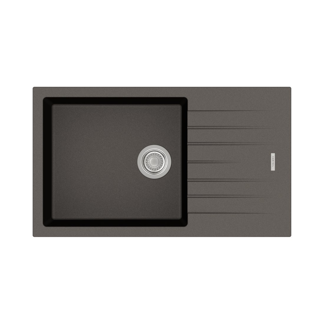 Carysil D100B Tip Toe Single Bowl with Drainer Kitchen sink