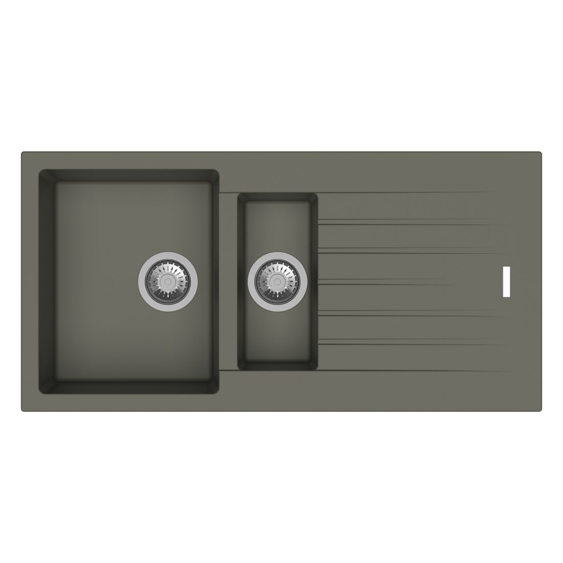 Carysil D150 Tip Toe Single with Drainer Kitchen Sink