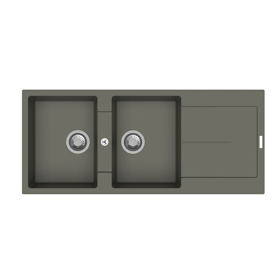 Carysil D200 Enigma Double Bowl with Drainer Kitchen Sink