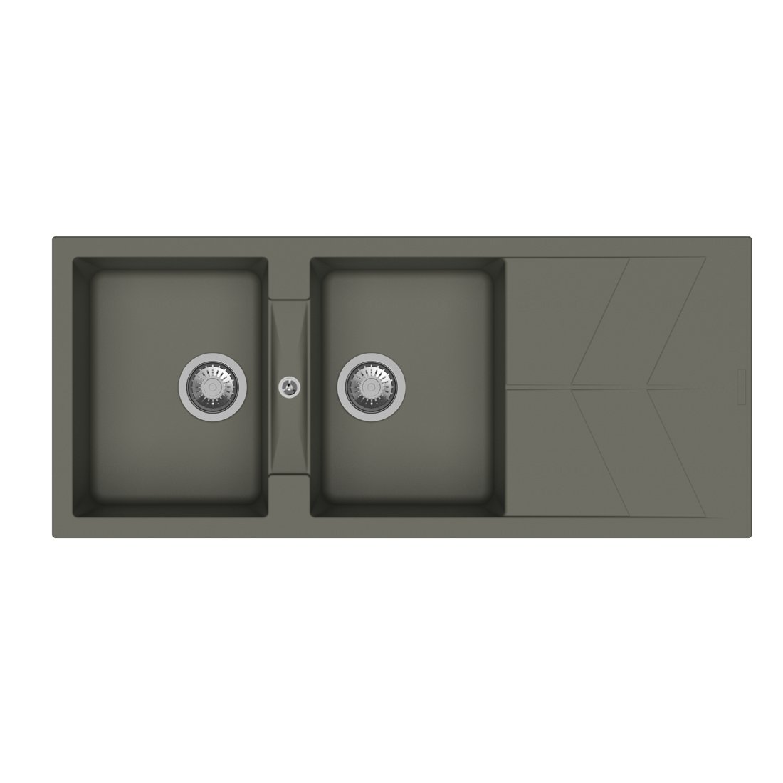 Carysil D200 Jazz Double Bowl with Drainer Kitchen Sink