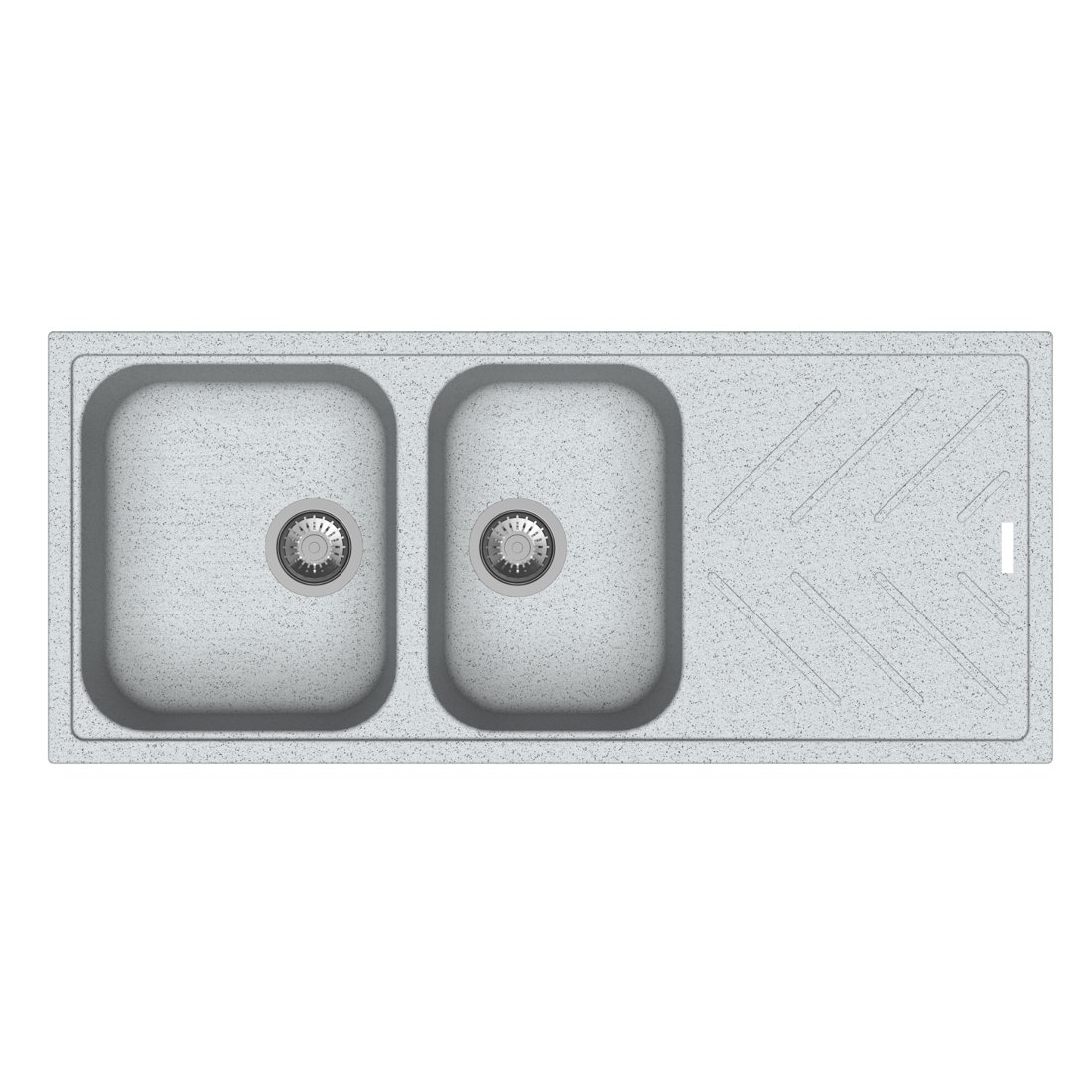 Carysil D200 New Beethoven Two Bowl with Drainer Kitchen Sink
