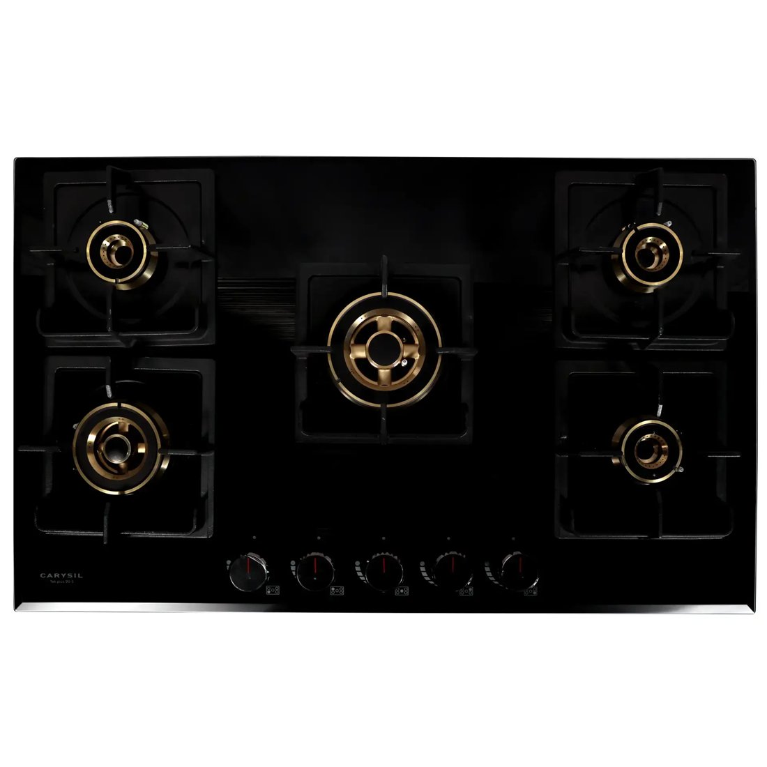Carysil Pro 75cm Built-in Glass Hob, 3 Brass Burner