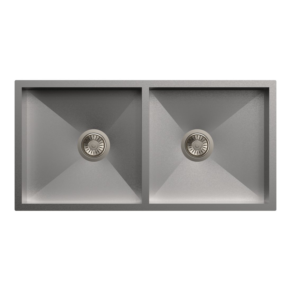 Carysil Quadro Double Bowl 36x18x8