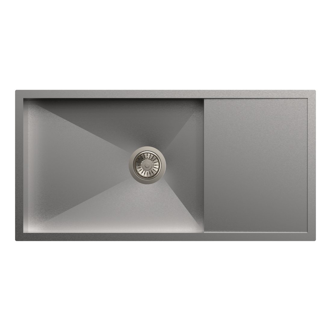 Carysil Quadro Single Bowl with Drainer 36x18x9
