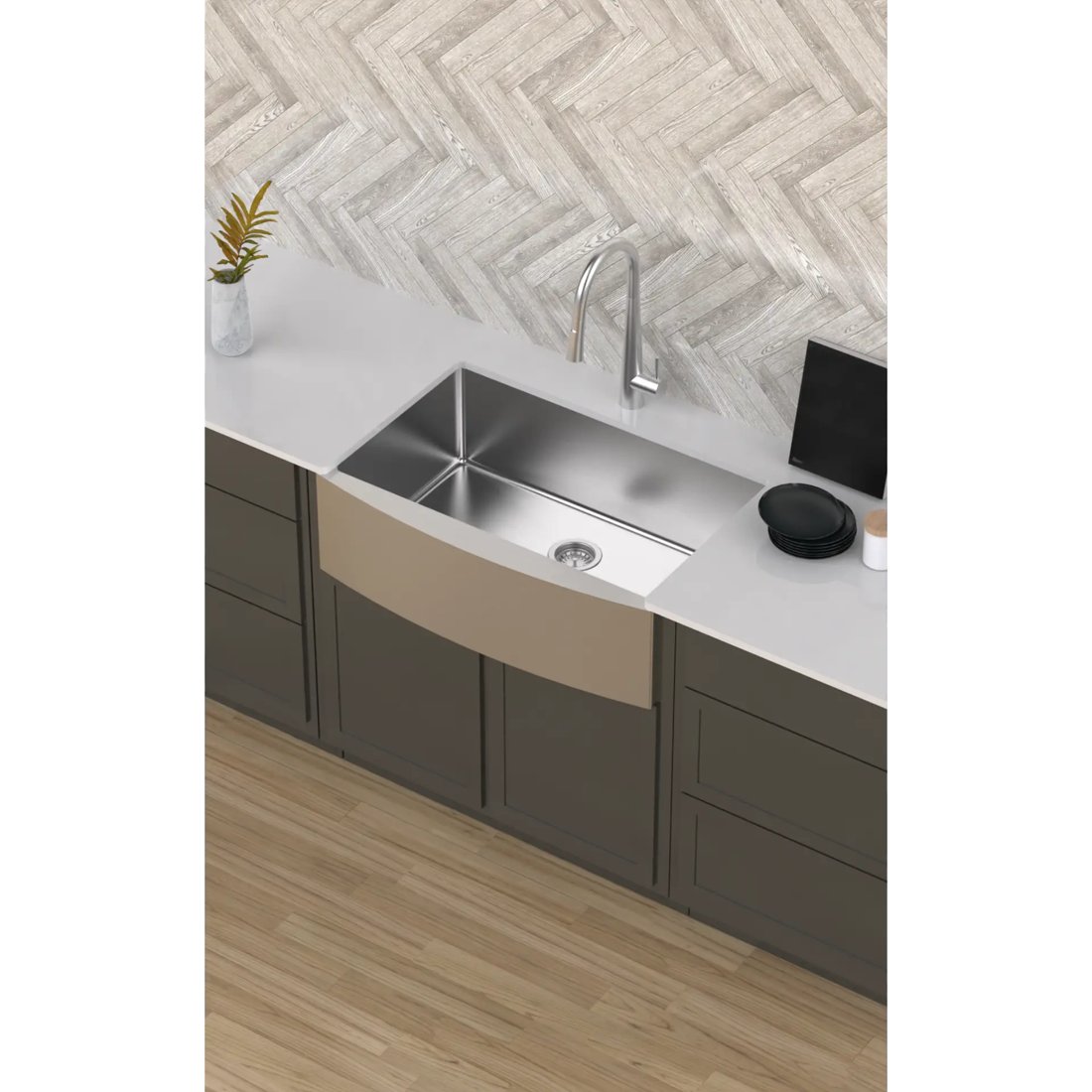 Carysil Radius Appron Sink 33x22x9
