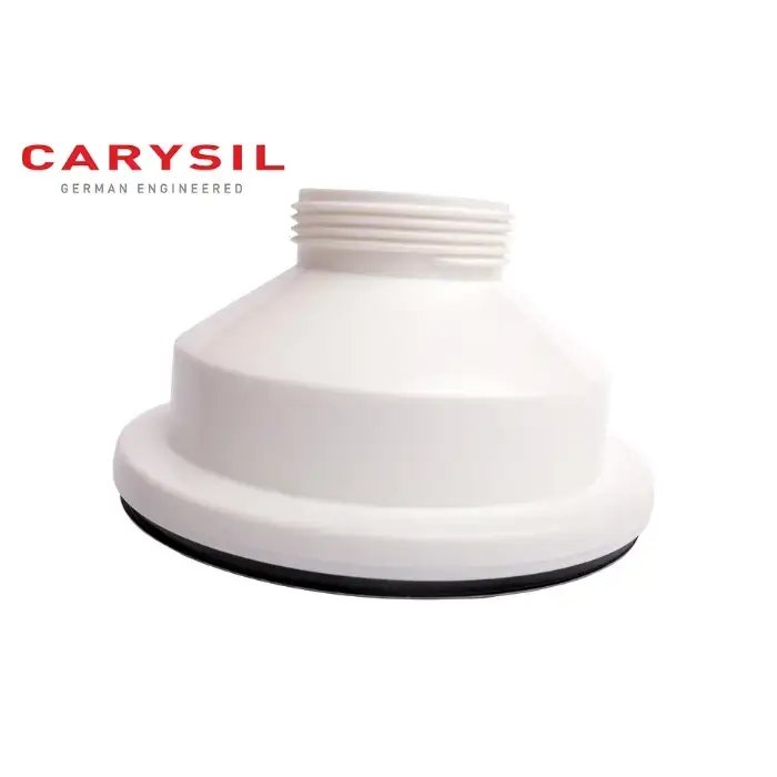 Carysil Round Waste Coupling for Kitchen Sink, Premium 304-grade Stainless Steel Coupling, Removable Waste Strainer for Kitchen Sink, Rust-Free, Corrosion-Resistant, Matt Black PVD Finish