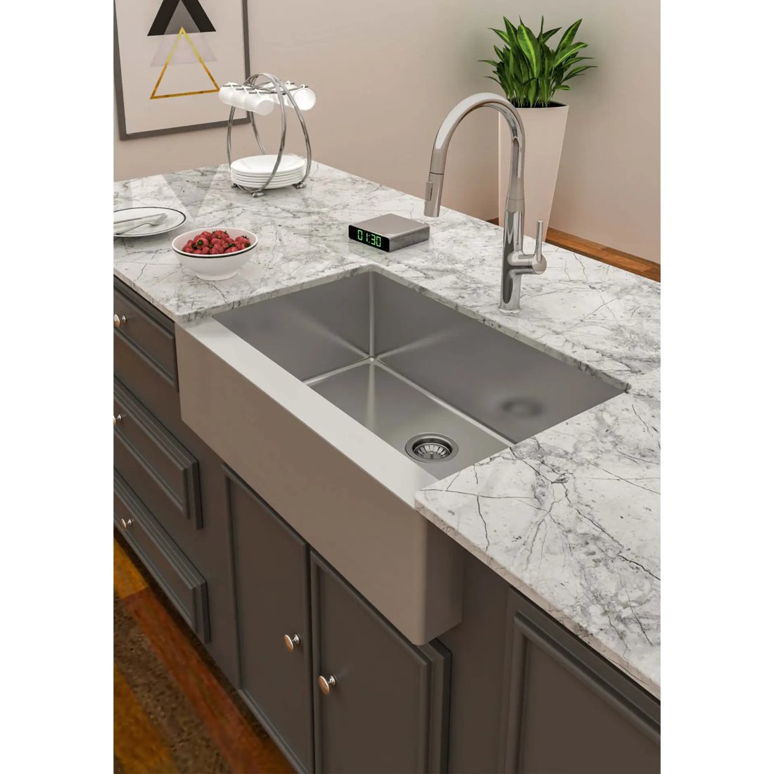 Carysil Straight Appron Sink 33x22x9