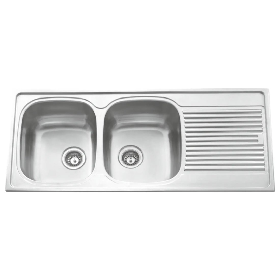 Carysil Vogue Two Bowl With Drainer 46x20x8