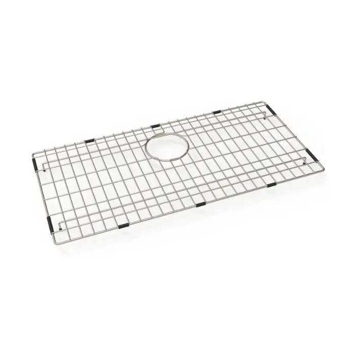 Carysil Wire Grid for Kitchen Sink, 304-Grade Stainless Steel, Metal Dish Drying Rack, Self Draining, Prevents Sliding, Kitchen Sink Accessories, 33.2×68.2×2.96 cm dimensions