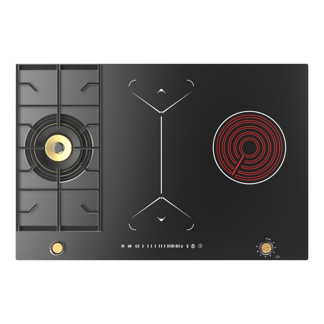 CX HOBS 3 IN 1 ( Gas Hob, Induction & Ceramic hotplate) dimensions