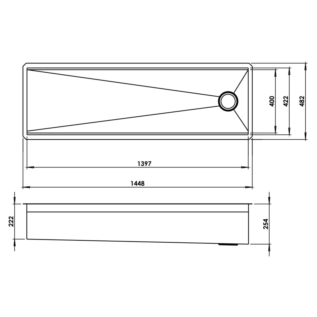 Family Sink dimensions