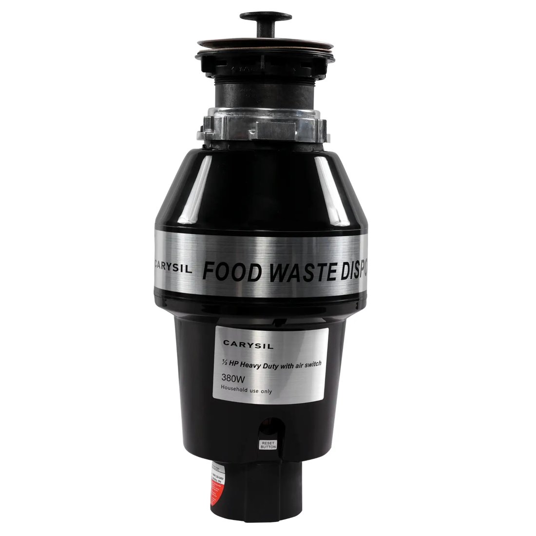 Food Waste Disposer 1-2 HP Heavy Duty with Air Switch