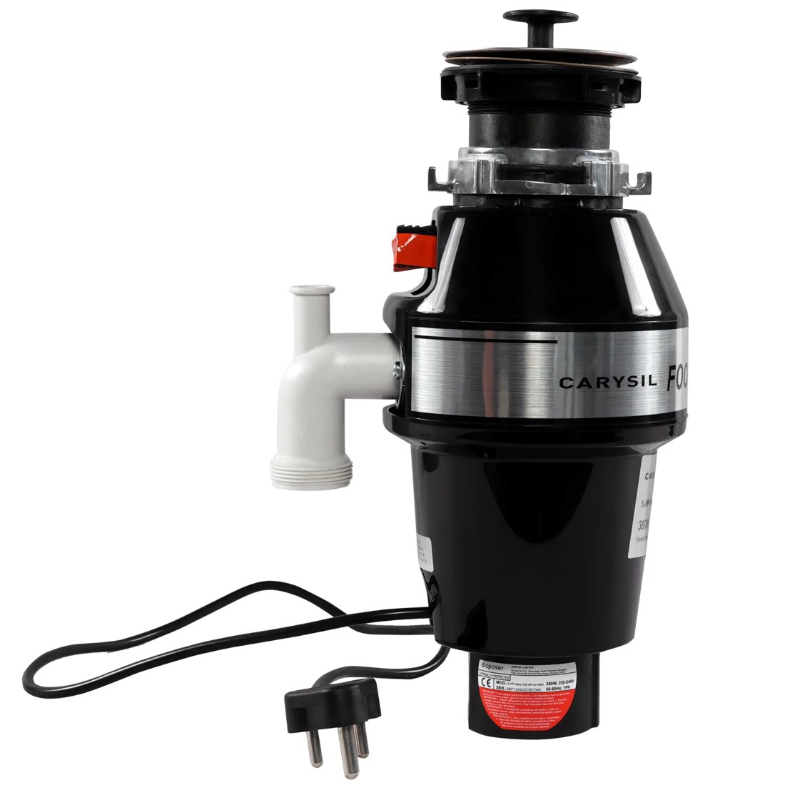 Food Waste Disposer 1-2 HP Heavy Duty with Air Switch