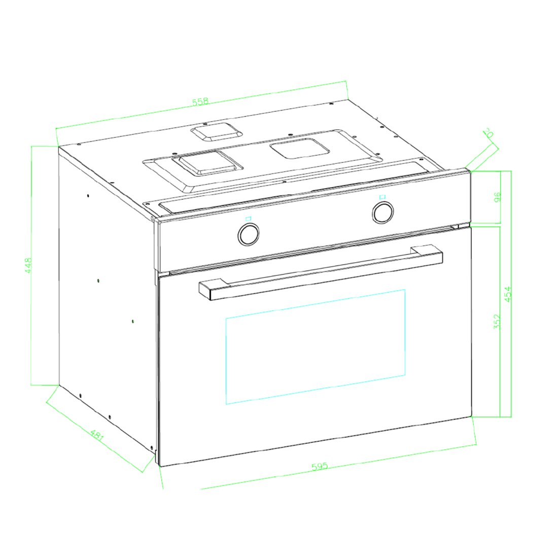 Matrix Combi Microwave dimensions