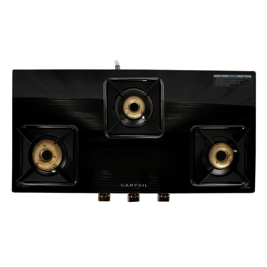 PVD Cooktop Gun Metal 3 Burner