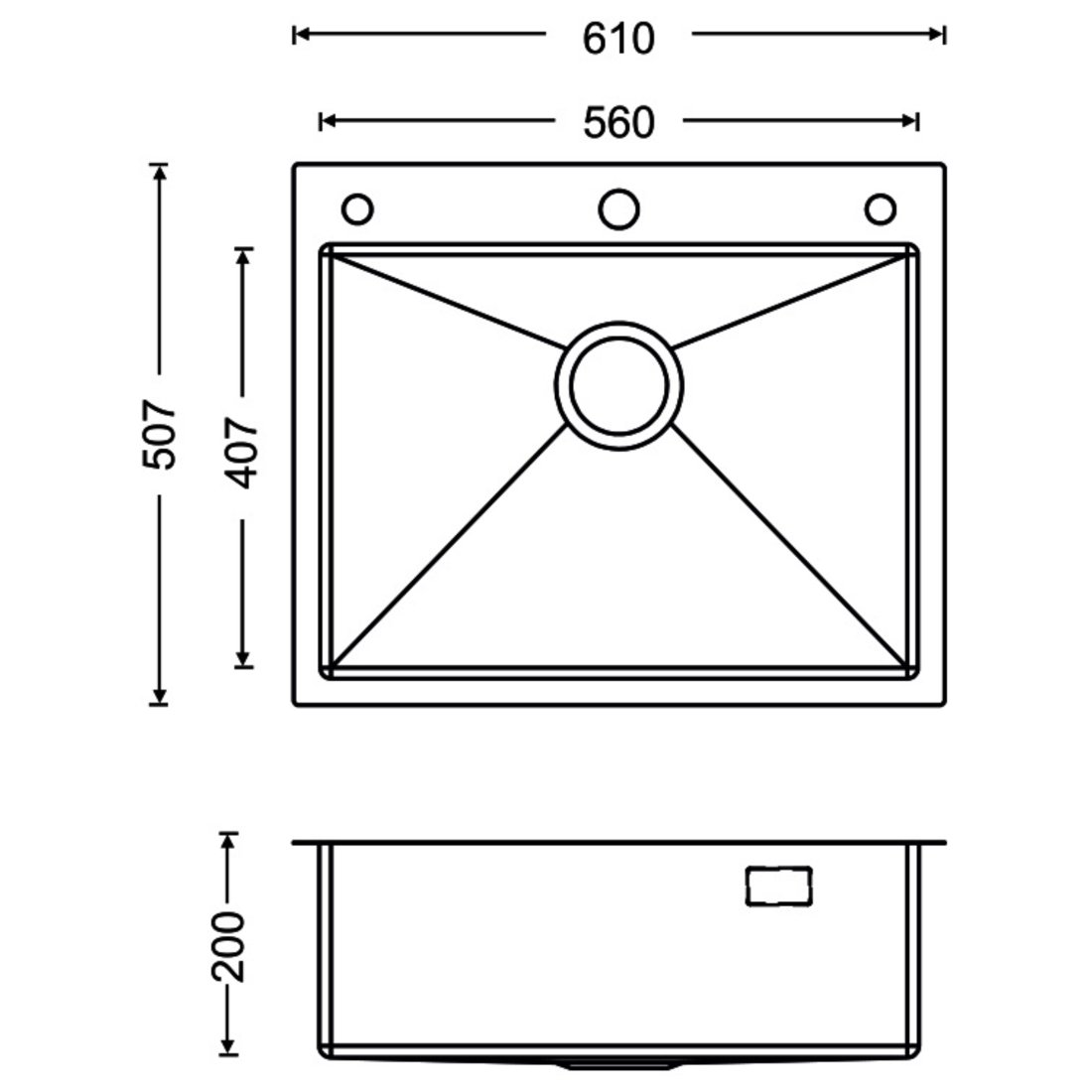 SS Workstation 610 dimensions