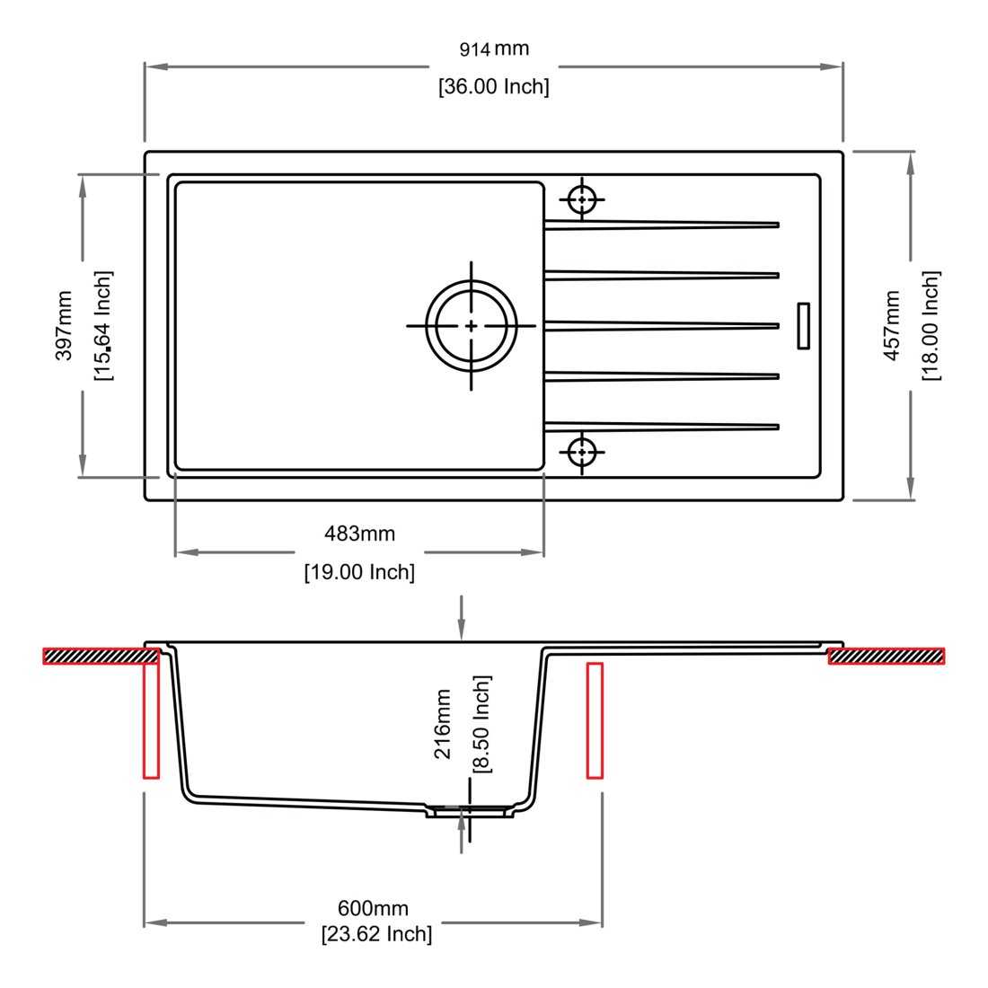 Vivaldi D 100 I dimensions