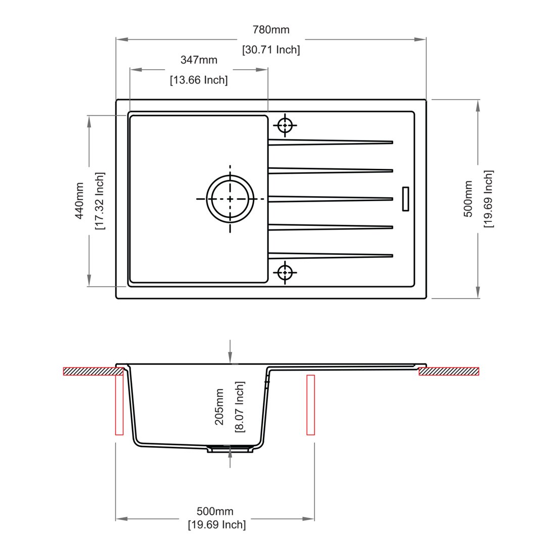 Vivaldi D 100 S dimensions