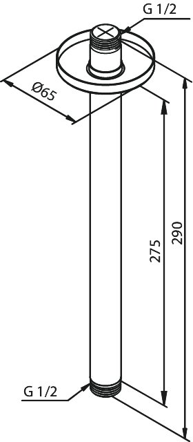 Arm - Ceiling Mounted steel