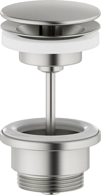 Basin waste, always open steel