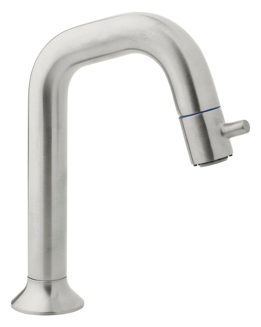 Basin waste, always open steel