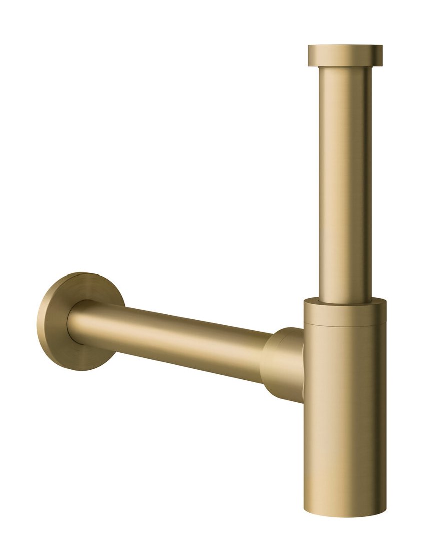 Basin waste, always open brushed bronze