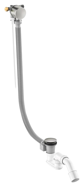 Bath waste - with water outlet steel