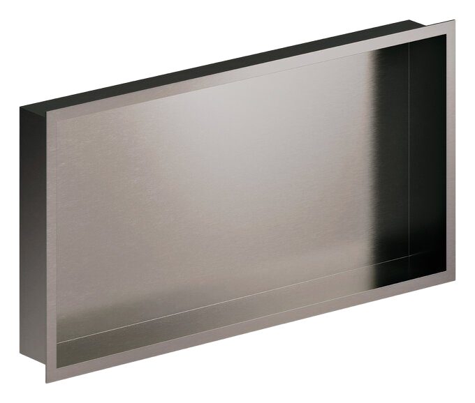 Built-in shower shelf graphite grey