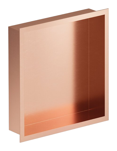 Built-In Shower Shelf brushed copper