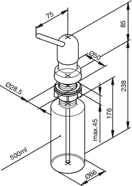 Dispenser steel (66 - old)