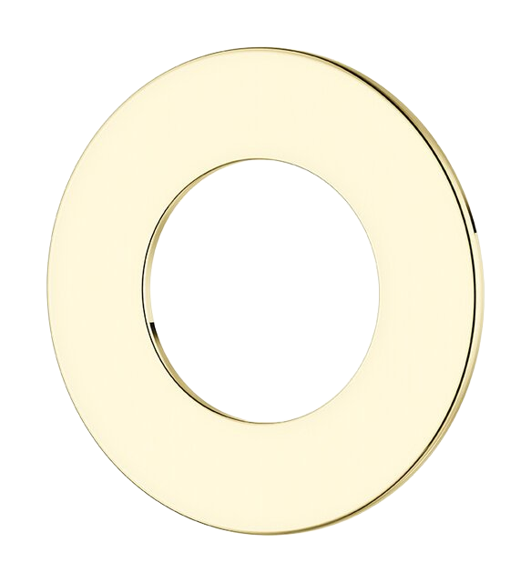 Fixing plate polished brass