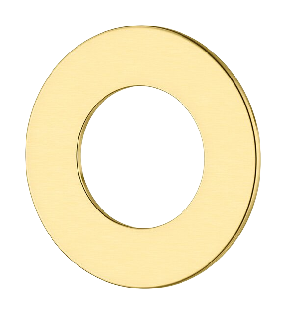 Fixing plate brushed brass