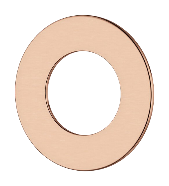 Fixing plate brushed copper