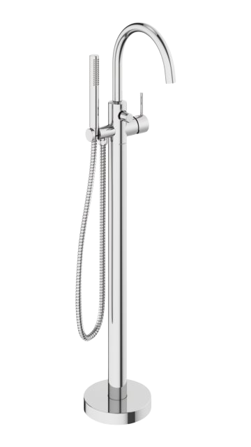 Freestanding bath mixer chrome