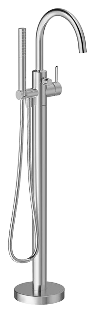 Freestanding bath mixer chrome