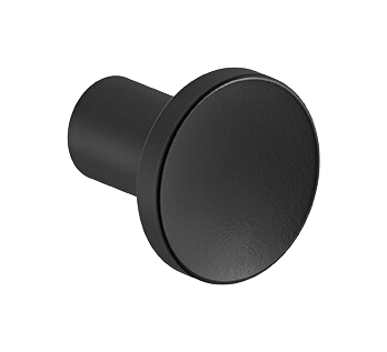 Furniture knob matt black