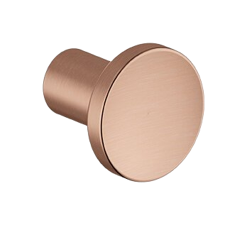 Furniture knob brushed copper