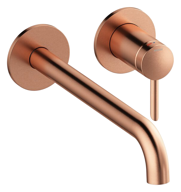 Iris Exposed kit for built in Basin Mixer (250 mm) brushed copper