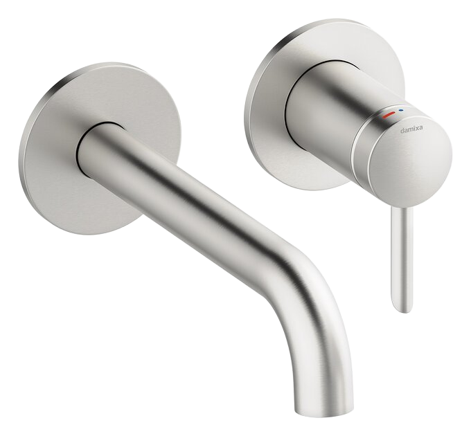Iris Exposed kit for built in Basin Mixer Box (180 mm) steel