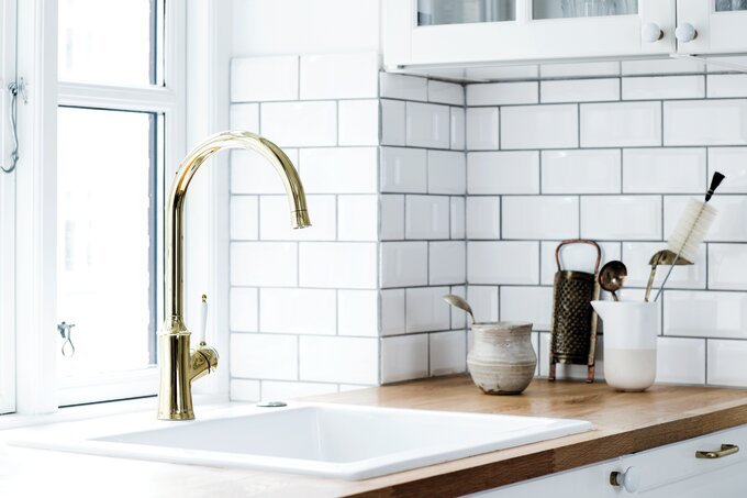 Kichen Mixer polished brass