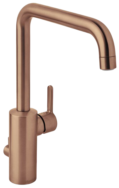 Kitchen Mixer with Dishwasher Shut off valve brushed copper