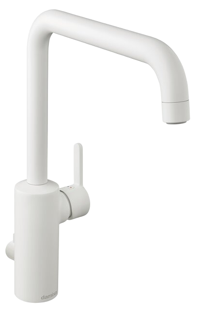 Kitchen Mixer with Dishwasher Shut off valve matt white